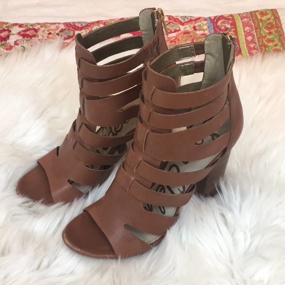 Sam Edelman brown high heeled sandals - Picture 2 of 6